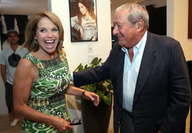 Katie Couric and Bob Arum. Photo by Chris Farina - Top Rank 