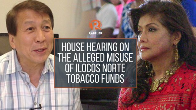 LIVE: House hearing on the alleged misuse of Ilocos Norte tobacco funds