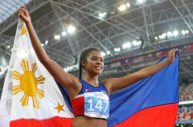 17-year-old Kayla Richardson is bringing a gold medal back home to SoCal. Photo by Singapore SEA Games Organising Committee/Action Images via Reuters 