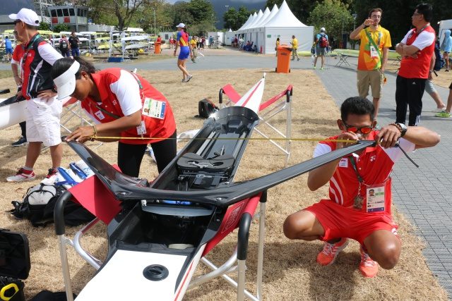 Tim dayung Indonesia siap berkompetisi melawan atlet Eropa di Olimpiade Rio