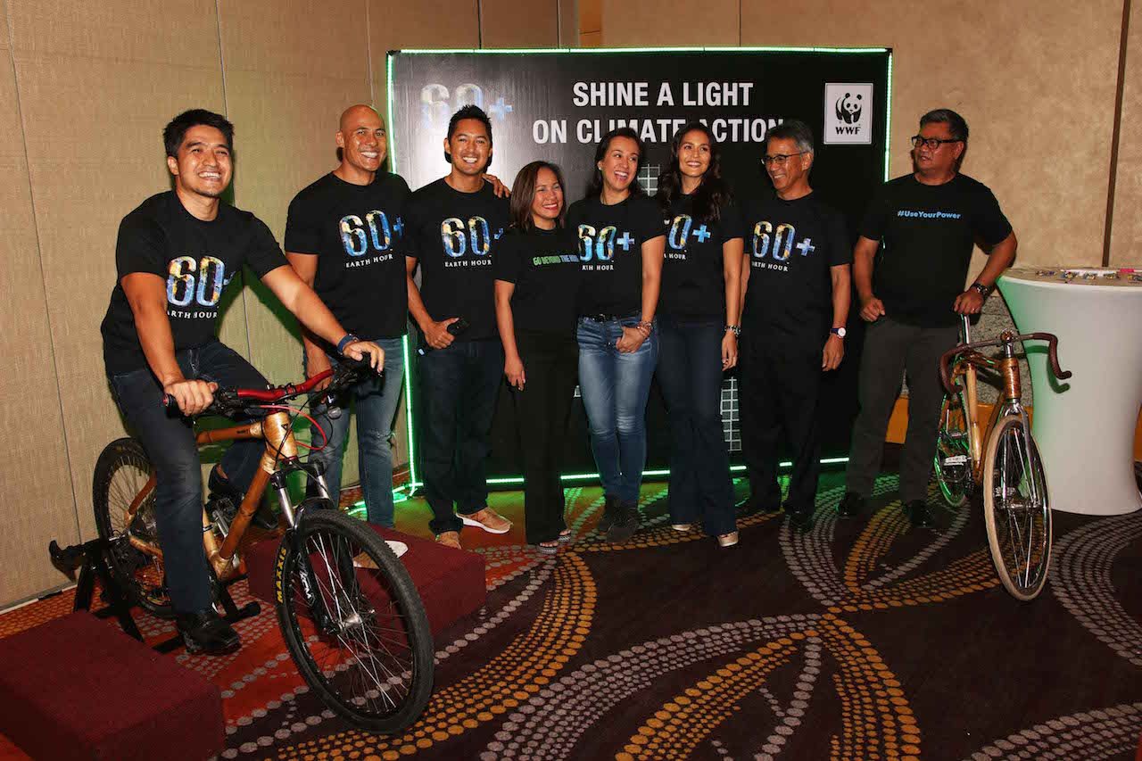 ‘Pedal for the Planet’ at the main Earth Hour switch-off
