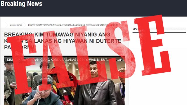 FACT CHECK: Kim Jong-un did not call Duterte while in South Korea