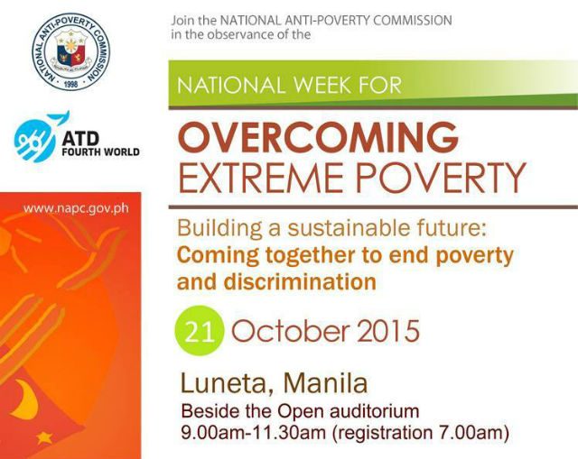 21 Oktober adalah Hari Internasional untuk Pengentasan Kemiskinan
