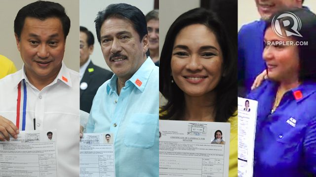 Senatorial bets galore on Day 3 of COC filing