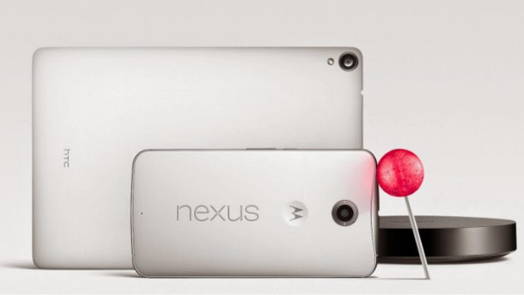 NEXUS FAMILY. The set of the devices that will carry Android Lollipop right out of the box - the Nexus 6, Nexus 9, and Nexus Player. Photo from Google's official blog