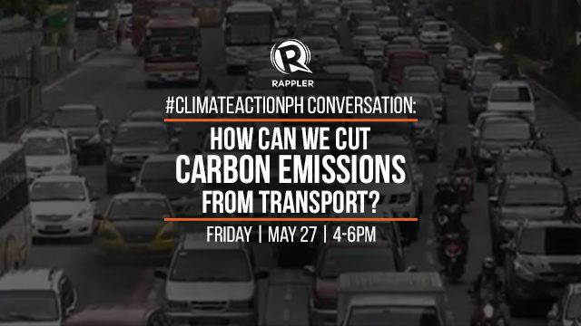 #ClimateActionPH Conversation: How can we cut carbon emissions from transport?