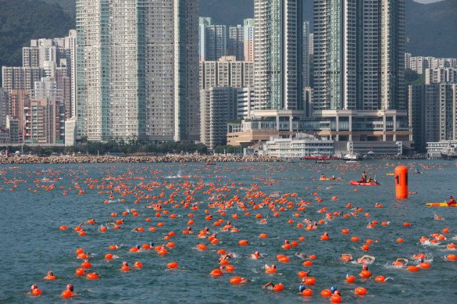 Hong Kong harbor race under review after swimmer’s death