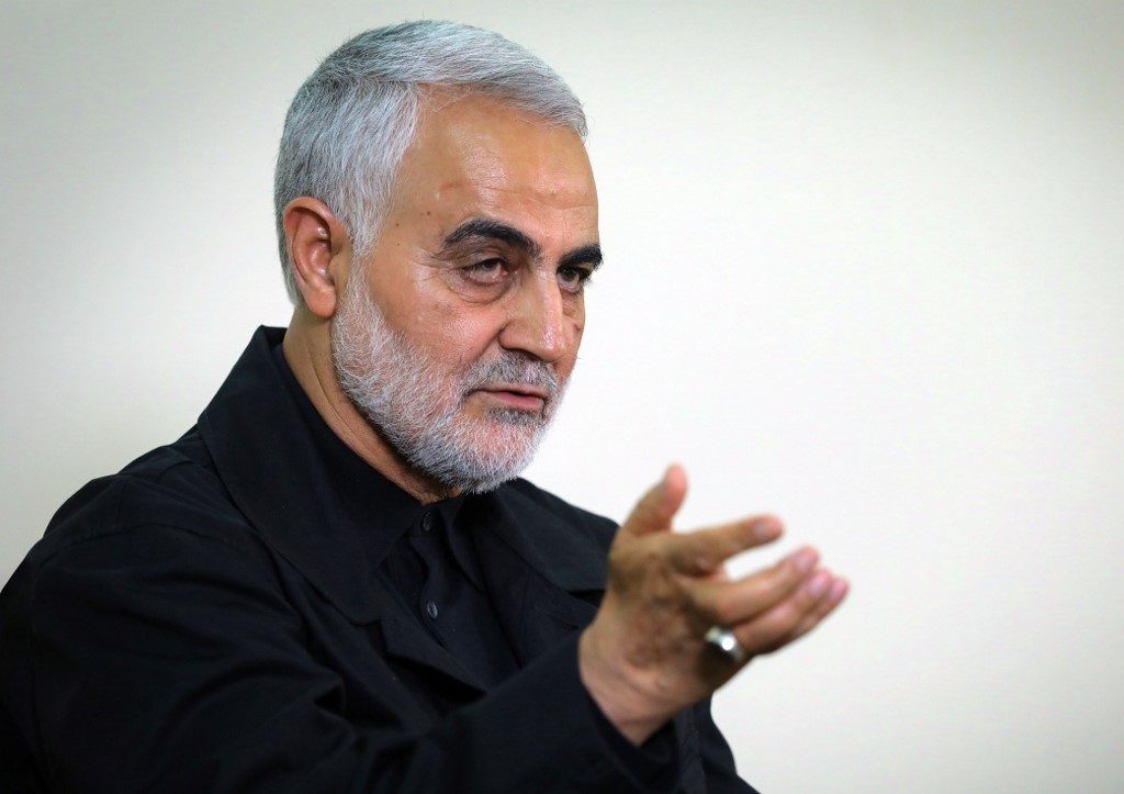 KILLED. A file handout picture released by the office of Iran's Supreme Leader Ayatollah Ali Khamenei on October 1, 2019, shows Qasem Soleimani, Iranian Revolutionary Guards Corps (IRGC) Major General and commander of the Quds Force. Handout photo/ Khamenei.Ir/AFP 
