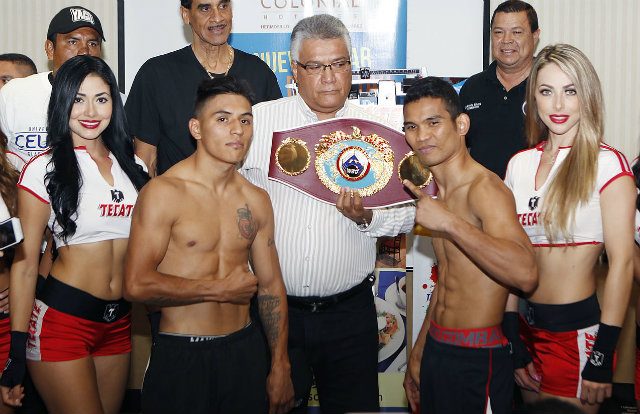 IN PHOTOS: Pinoy boxer Warlito Parrenas makes weight for title fight
