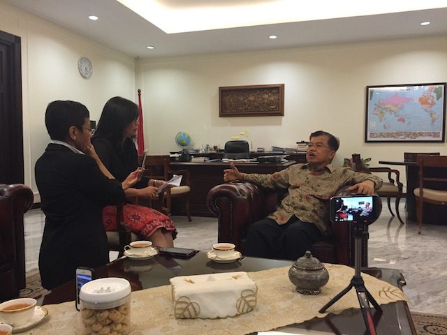 SAKSIKAN: Wawancara Rappler dengan Wakil Presiden Jusuf Kalla