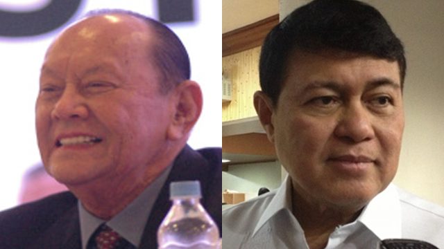 POLITICAL FIGURES. Danding Cojuangco (left) and Manny Villar, both personalities with political backgrounds, are also listed as the country's richest.  