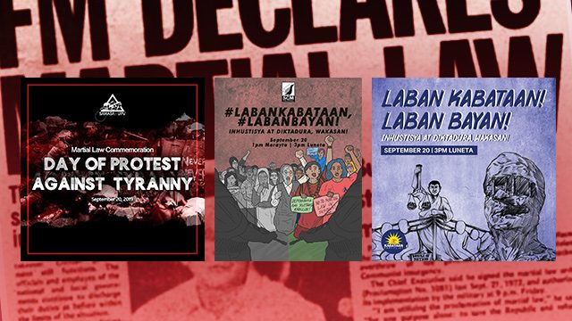 LIST: 47th Martial Law anniversary protests, activities
