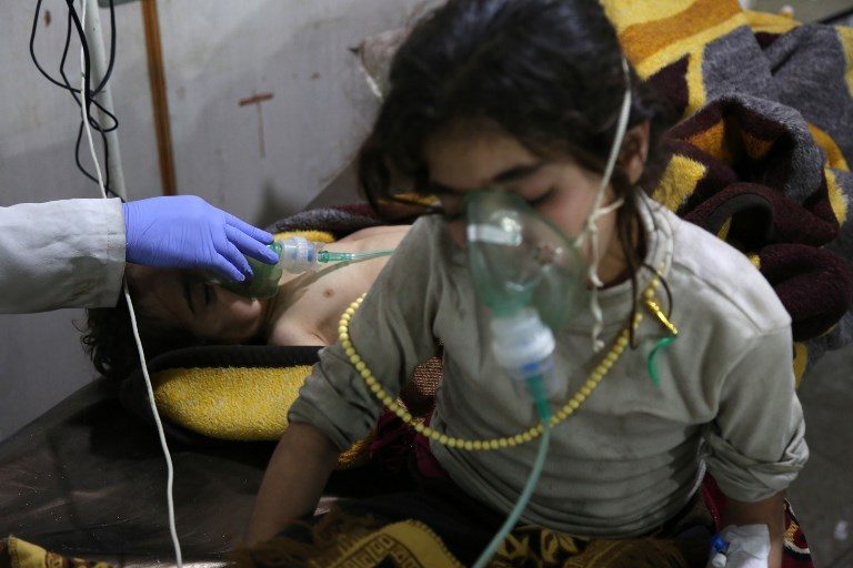 Dozens treated for breathing problems after raids on Syria’s Ghouta
