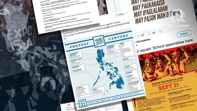 LIST: Martial Law 45th anniversary activities, protests