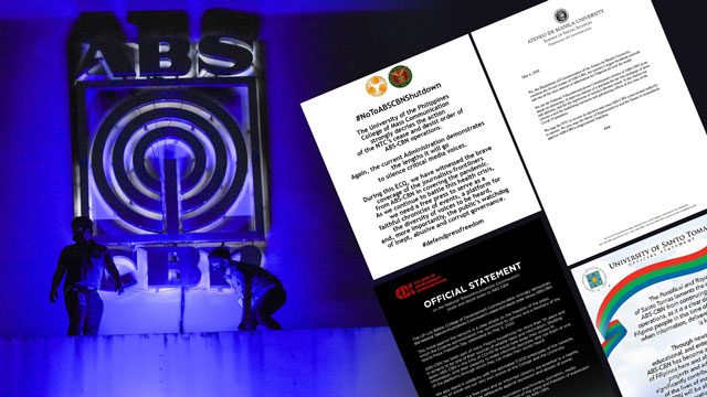 Stifling ABS-CBN deprives Filipinos of vital information, schools say