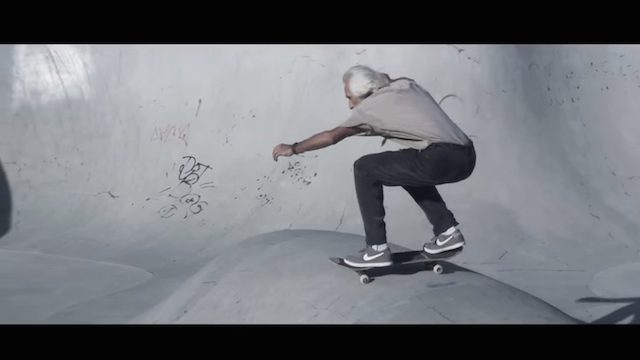 Webhits: 60 year-old skateboarder conquers the half-pipe