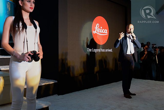 INTRODUCING THE LEGEND. Leica CEO Alfred Schopf introduces the German luxury brand to Filipino consumers. Photo by LeAnne Jazul/Rappler