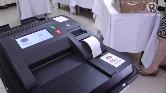 This is what the Vote Counting Machine (VCM) looks like.  