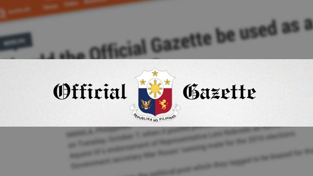 Partisan?  Official Gazette mengatakan mereka melaporkan ‘kegiatan yang berhubungan dengan partai’ presiden