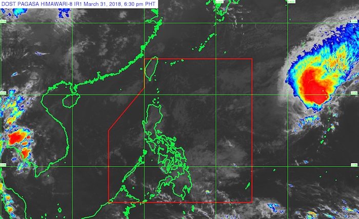 Scattered rains in parts of Luzon, Mindanao on April 1