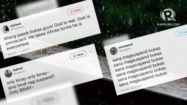 ‘Mayor, suspend na please’: Netizens’ hilarious reaction to class suspensions