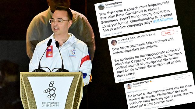 ‘Epal’: Netizens irked with Cayetano’s ‘political’ SEA Games 2019 closing speech