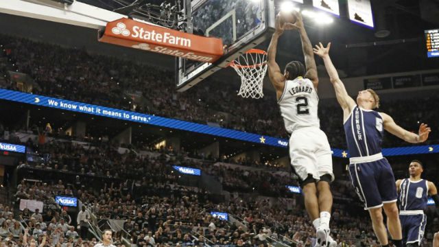 NBA: Spurs storm past Thunder in series opener