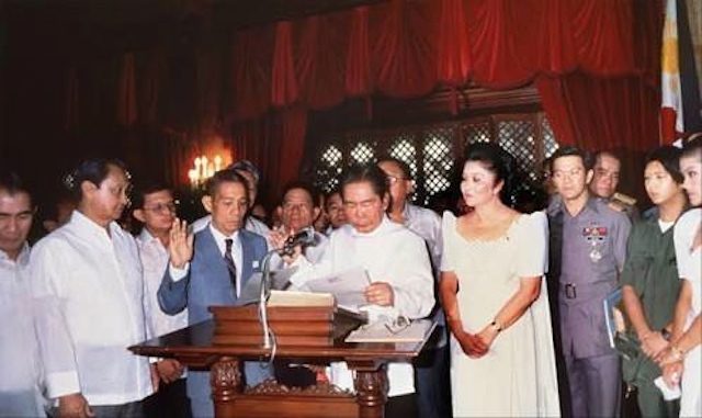 Before Duterte, it was Marcos who took his oath at Rizal Hall