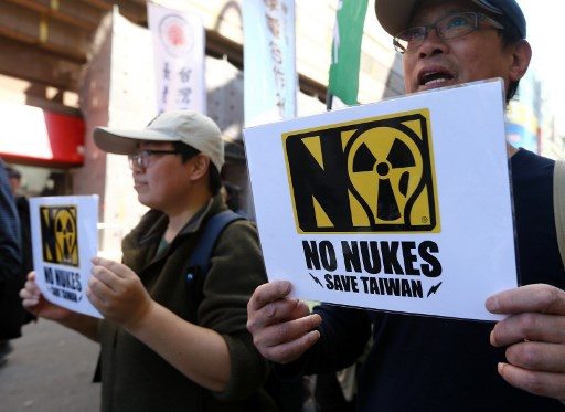 Taiwanese protesters rally for ‘nuclear-free homeland’