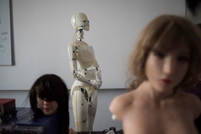 EXDOLL'S SEX DOLLS. This photo taken on February 1, 2018 shows robots in a lab of a doll factory of EXDOLL, a firm based in the northeastern Chinese port city of Dalian. Photo by Fred Dufour/AFP 