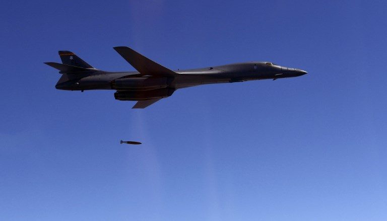 U.S. heavy bombers, jets in show of force against North Korea