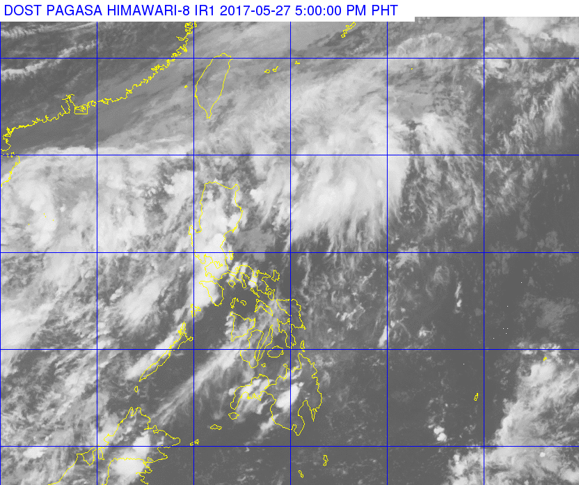 Light to moderate rain over parts of Luzon on Sunday