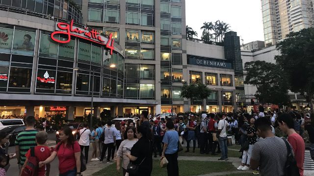 Fire hits Glorietta mall in Makati