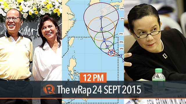 Aquino meets Robredo, ‘Daang Matuwid,’ tropical storm Jenny | 12PM wRap