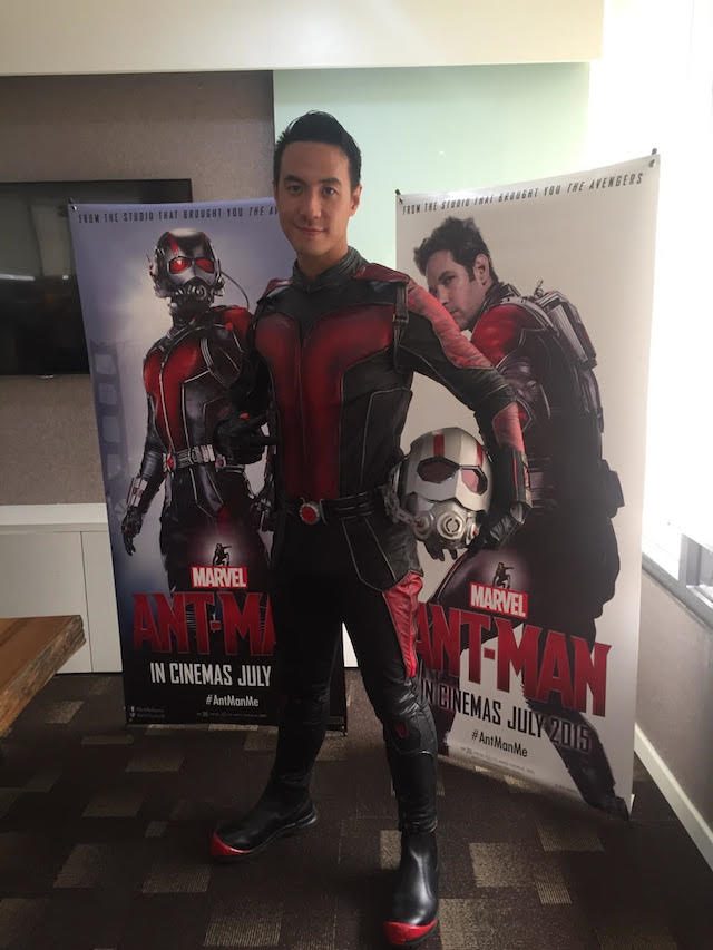 Daniel akan menjadi bagian dari kampanye film Ant-Man yang akan segera tayang di Indonesia. Foto dari Pulse Communications. 