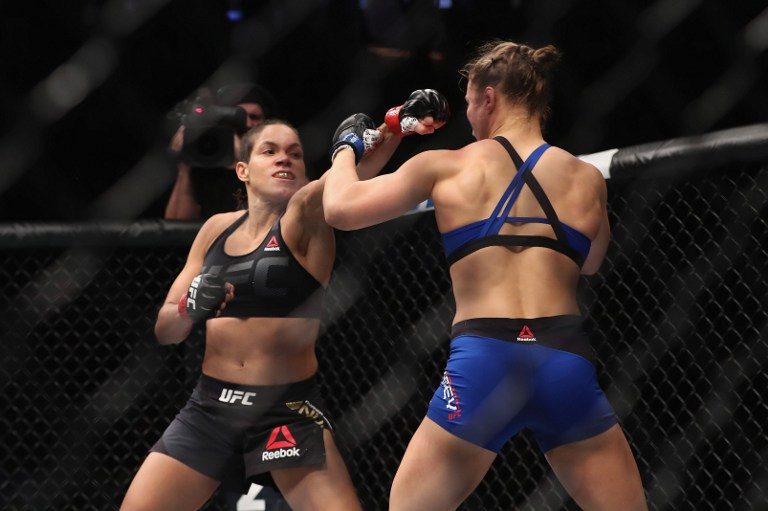 Rousey's future as an MMA fighter looks uncertain after her one-sided loss to Nunes. Photo by Christian Petersen/Getty Images/AFP  