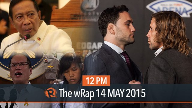 Aquino on Veloso, Binay dollars, UFC | 12PM wRap