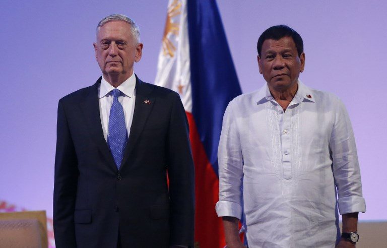 Mattis says PH troops upheld human rights in Marawi