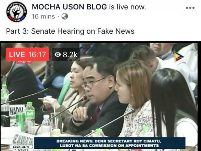 Mocha runs blog on her own? Why was it ‘live’ as she spoke?