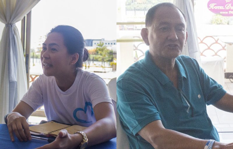 POE'S GALING AT PUSO. Ray Rico and Betsie Causing, the lead campaign supporters of Grace Poe in Iloilo, are inspired by the integrity of their candidate  