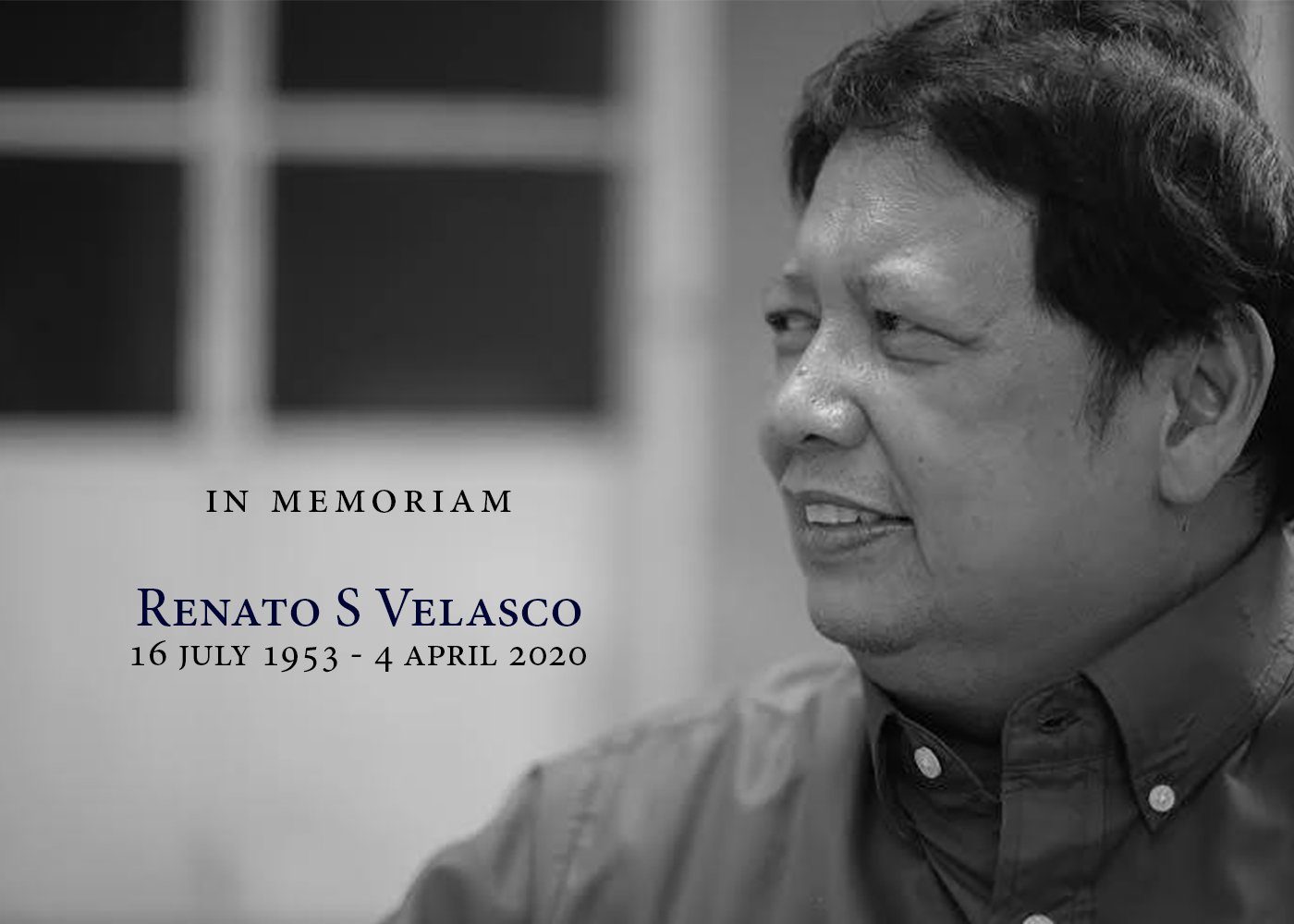 Ex-Philippine Information Agency chief, U.P. prof Renato Velasco dies