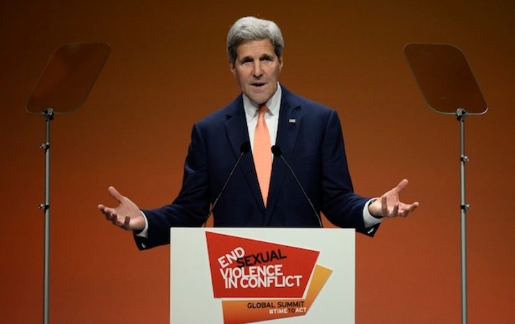 Kerry calls for Iraqi political unity against jihadists