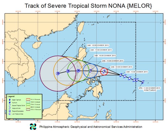 ‘Nona’ now a severe tropical storm