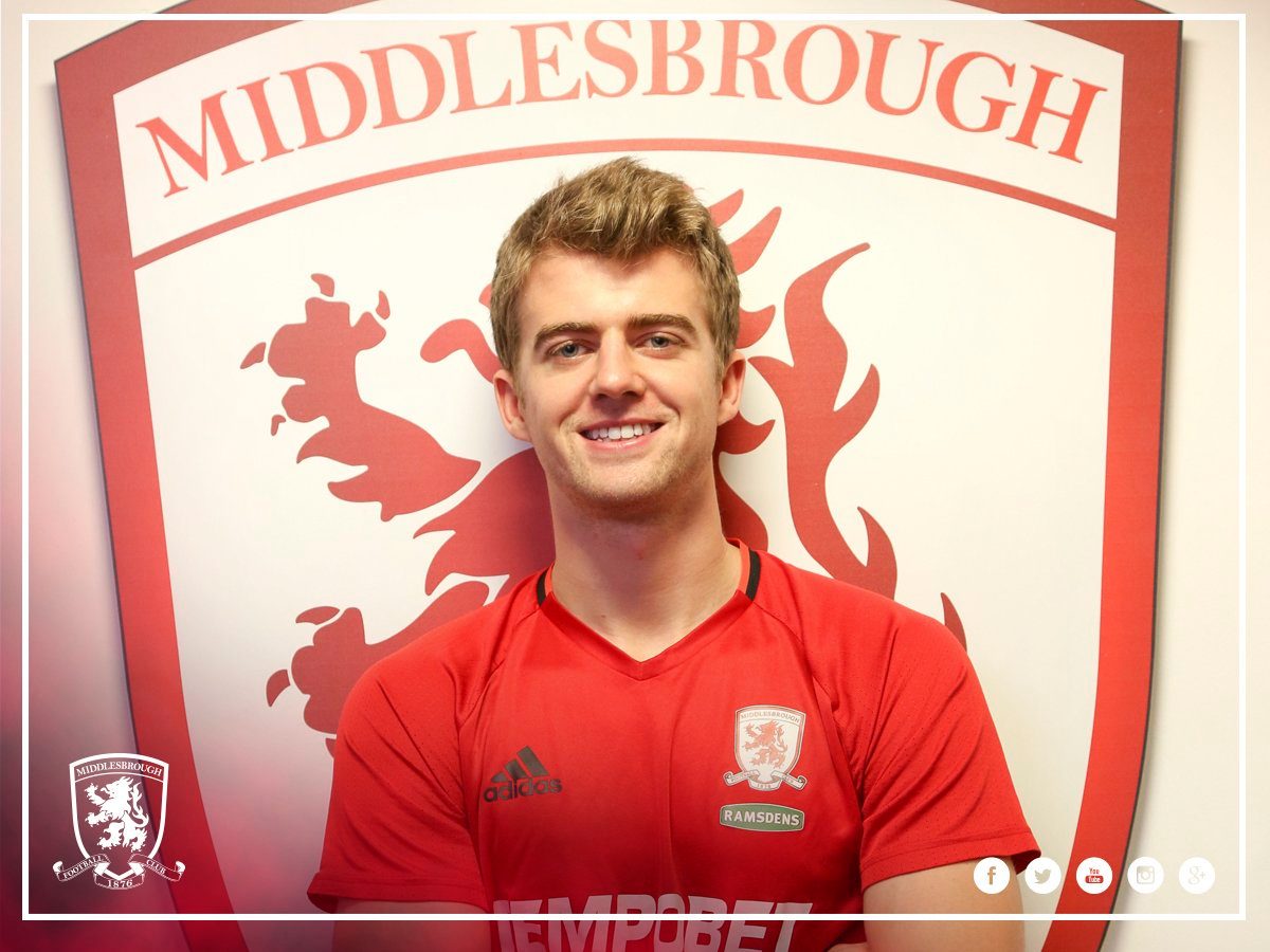 Patrick Bamford resmi menjadi pemain Middlesbrough. Foto dari Twitter/@Boro 