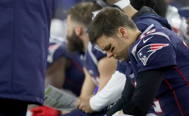 PLAYOFF EXIT. Tom Brady and the Patriots fail to defend their NFL throne. Photo by Maddie Meyer/Getty Images/AFP  