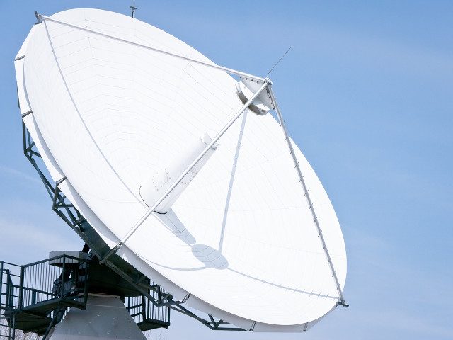 RECEIVING DATA. The ground receiving station to be established in Subic is likely to have a satellite receiving dish similar to this one 