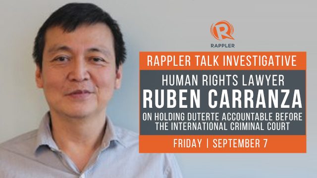 Rappler Talk: Lawyer Ruben Carranza on holding Duterte accountable in ICC