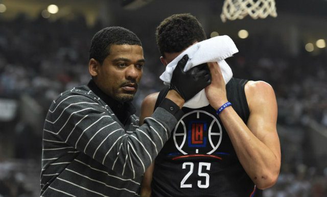 WATCH: Clippers’ Austin Rivers left bloodied by elbow