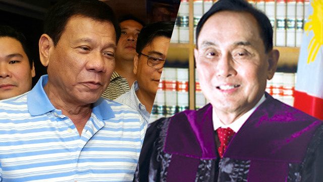 Duterte to take oath before SC Justice Reyes