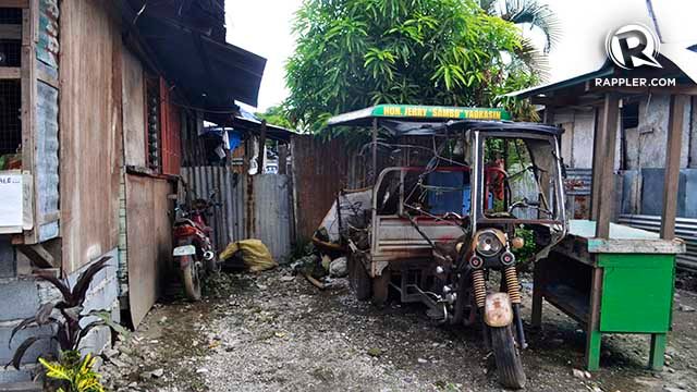 ABANDONED LIVELIHOOD? A broken tricycle stays unattended beside a house in Barangay 62-A.
